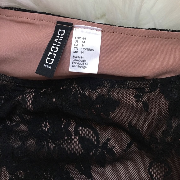 *NEW* H&M Sheer Lace Slip Dress 14 - Picture 4 of 4